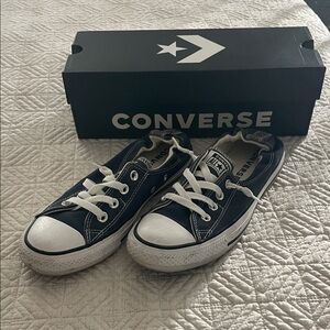 Converse Navy and White Athletic Shoes
